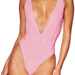 One Piece  Swimsuit Cutout Tie Front Ruched Thong Backless Bathing Suits Monokini Photo 3