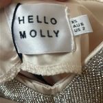 Hello Molly NWT  Champagne Satin Strapless Dress size 2 Photo 4