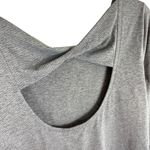 Athleta  Gray Criss Cross Scoop Back Long Sleeve Lightweight Athletic Top Size S Photo 2