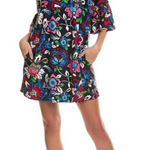 NWT Jude Connally Kerry dress fall chintz navy floral sz M Blue Size M Photo 0