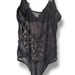 NWOT Black Lace & Mesh Lingerie Bodysuit w/Adjustable Straps – Sexy&Elegant XL Photo 1
