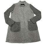 VERO MODA Jacket Women XS Gray Brushed Sofia Contrast Coat Open Front Photo 0