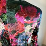 ZARA NWOT  Floral Velvet Kimono Kaftan Wrap Dress Photo 12