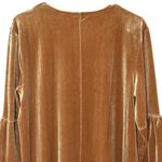 Madewell  Women’s Velvet Balloon Sleeve Mini Dress Burnt Sienna Size Large Photo 6