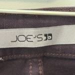 joe's jeans High Rise Skinny Ankle Jeans 23 Plum Coated Metallic Stretch Purple Photo 8