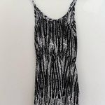 Moschino Black and White Tribal Print Romper Photo 1