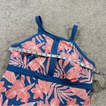 Lands' End Lands’ End Tummy Control Keyhole High Neck Tankini 14DD & Skirt Tropical Blue 14 Photo 7