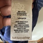 Soft Surroundings Soft‎ Surroundings Open Front Duster Size Small Petite SP Blue Striped Kimono Photo 5