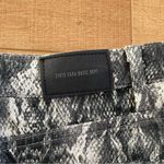 ZARA  21975 Denim Snake Print Mini Skirt Size XS Gray Photo 5