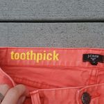  Stretch Size 26 Toothpick Jeans | J.Crew Coral Colored Jeans Sty… Photo 4