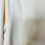 Cream Crew Neck Sweatshirt Poinsettia Applique Design Christmas Sz Medium Red Photo 5