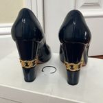 Casadei  | Blue Patent Leather Pumps Gold Hardware 37.5 Photo 6