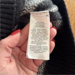 Ralph Lauren Lauren  Sweater Womens Medium Black White Buffalo Plaid Soft Photo 11