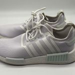 Adidas  NMD_r1 Sneakers in White/White/Silver Metallic Size 9 Photo 5