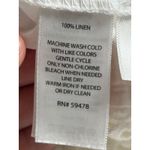 Kenar Linen Crochet Trim Tank Top White Sleeveless Women's M Summer Cruise Boho Photo 6