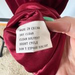 NWT Revelry Skye Evening Gown Velvet Bridesmaids Dress Cowl Neck Sexy Size 12 Red Photo 9