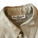 Vintage Eva Laurel Gold Satin Button Down Size 6 Photo 3