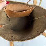 Rogue Industrie Leather Tote Bag Full Grain Heavy Purse Brown Open Top Distress Photo 7