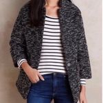 Anthropologie Elevenses Black Motif Minka one button pockets Jacket size medium Photo 12