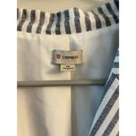 Daniel Cremieux Cremieux Blue and White Striped 100% Cotton Blazer Women's sz 14 Photo 4