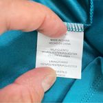 Luxology  Emmy Teal Floral Tunic Long Sleeve Chiffon Sheer Top size XL Photo 8