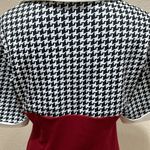 Houndstooth  Print Sleeve Dress Photo 3