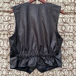 Vintage 90s Bolen cheetah tiger stripe vest MEDIUM Black Photo 3