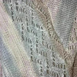 Say What? Open Knit Open Face lightweight long cardigan Exc Con size Medium Photo 1