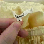 Tularosa Revolve Finley Dress in Pastel Yellow Mini Layered Sleeveless Dress Photo 3