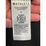 Athleta  Sweater Dress Medium Black Quarter Zip Bodycon Sporty Office Preppy Photo 7