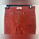 Madewell Cali Demi-Boot Jeans in Corduroy Button-Front Edition Size 25 Photo 4