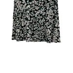 Boden USA Boden Mini Skirt Jersey Floral Pull-on Black White Size US 8R Photo 2