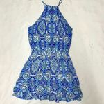 Parker High Neck Paisley Mini Dress size Small Photo 2