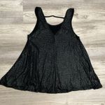 Juicy Couture Los Angeles Black & Silver Sleeveless Flare Tank Size Small Photo 5