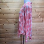 The Laundry Room  Rayon Thoreau Split Back Plaid Button Up Blouse Shirt Medium Photo 5