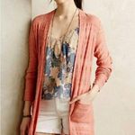 Anthropologie Moth coral long sweater duster Photo 0