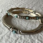Silver tone stretch bracelets Photo 13