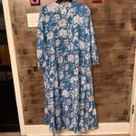 Cotton maxi dress Blue Size XL Photo 1