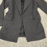 Abercrombie & Fitch  Pea Coat Womens Small Wool Blend Herringbone Double Breasted Photo 7