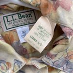 L.L.Bean Vintage 1990s Watercolor Floral Button Up Photo 3