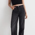 Madewell Low Slung Straight Jeans in Kent Wash Black Size 28 Photo 2
