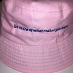 Do More Of What You Love Pink Bucket Hat New Without Tags Photo 1