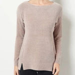 Barefoot Dreams  | Cozy Chic Beige Ultra Lite Dockside Pointelle Pullover Photo 0