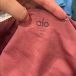 Alo Yoga  Mauve Berry Long Sleeve Bustier Crop Top Photo 2