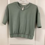 Beyond Yoga  Sage Green Cropped Top Photo 0