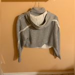 Alo Yoga Effortless Gray Cropped Hoodie Photo 3