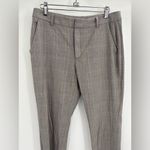 Massimo Dutti  slim chino modal cotton grey check trousers pants size 6 (30) Photo 3