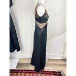 Badgley Mischka  Black Lace Gown Formal Evening Dress Sleeveless USA Made Photo 9