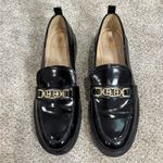 Sam Edelman  Christy Chunky Loafers Sz US 9 Patent Leather Gold Chain Detail Photo 8