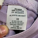 Gap 1969 Always Skinny Jeans Light Purple Denim Casual Pants Womens 32 Photo 4